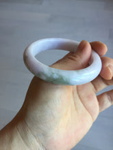 Load image into Gallery viewer, 53.5mm 100% natural certified light green purple pink jadeite jade bangle BN34-4503