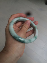 Load image into Gallery viewer, 60.7mm Certified Type A 100% Natural green/white jdeite Jade bangle AE57-4355