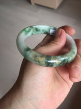 Load image into Gallery viewer, 57.7mm certified Type A 100% Natural sunny green yellow brown white Jadeite Jade bangle D136-1720