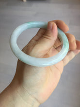 Load image into Gallery viewer, 56.5mm certified 100% natural type A white/light green white purple jadeite jade bangle AH96-0543