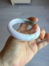 Load image into Gallery viewer, 53.5mm 100% natural certified light green purple pink jadeite jade bangle BN34-4503