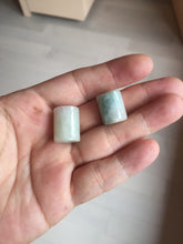 Load image into Gallery viewer, 14.5-16.7mm Type A 100% Natural white light green Jadeite Jade LuluTong (Every road is smooth) bead pendant group BP93 Add-on item