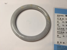 Load image into Gallery viewer, 57.8mm certified 100% natural type A green/purple/brown round cut jadeite jade bangle AJ74-8591