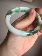 Load image into Gallery viewer, 57.7mm certified Type A 100% Natural sunny green yellow brown white Jadeite Jade bangle D136-1720