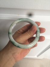Load image into Gallery viewer, 60.7mm Certified Type A 100% Natural green/white jdeite Jade bangle AE57-4355