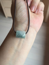 Load image into Gallery viewer, 14.5-16.7mm Type A 100% Natural white light green Jadeite Jade LuluTong (Every road is smooth) bead pendant group BP93 Add-on item