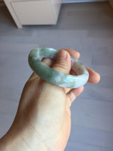 Load image into Gallery viewer, 50mm certified 100% natural Type A light watermelon rind green/yellow/purple jadeite jade bangle BN33-4499