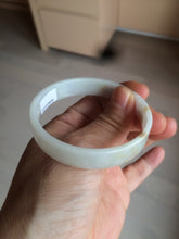 Load image into Gallery viewer, 53.4mm Certified Type A 100% Natural light purple/yellow/white square Jadeite Jade bangle Y153-8058