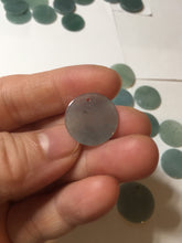 Load image into Gallery viewer, 100% Natural type A dark blue/green/gray round Guatemala Jadeite Jade safe and sound pendant group BF155