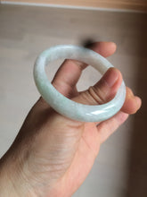 Load image into Gallery viewer, 52mm certified Type A 100% Natural icy light green oval Jadeite Jade bangle AZ45-5053