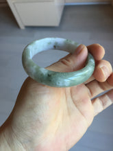 Load image into Gallery viewer, 50mm certified 100% natural Type A light watermelon rind green/yellow/purple jadeite jade bangle BN33-4499