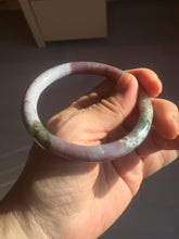 Load image into Gallery viewer, 57mm 100% natural red/purple/green slim round cut ocean jasper bangle SY111
