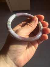 Load image into Gallery viewer, 57mm 100% natural red/purple/green slim round cut ocean jasper bangle SY111