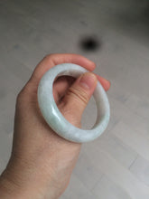 Load image into Gallery viewer, 52mm certified Type A 100% Natural icy light green oval Jadeite Jade bangle AZ45-5053