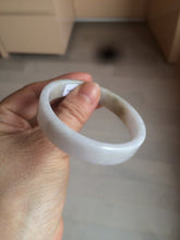 Load image into Gallery viewer, 51mm Certified Type A 100% Natural light purple/brown/white square Jadeite Jade bangle Y152-8073