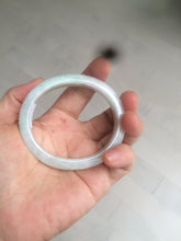 Load image into Gallery viewer, 52mm certified Type A 100% Natural icy light green oval Jadeite Jade bangle AZ45-5053