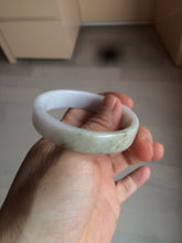 Load image into Gallery viewer, 51mm Certified Type A 100% Natural light purple/brown/white square Jadeite Jade bangle Y152-8073