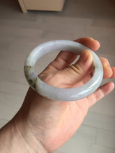 Load image into Gallery viewer, 57.6mm Certified Type A 100% Natural icy watery white purple black brown Jadeite Jade bangle BM21-7700