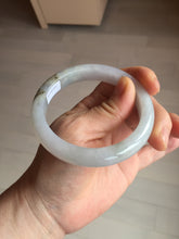 Load image into Gallery viewer, 57.6mm Certified Type A 100% Natural icy watery white purple black brown Jadeite Jade bangle BM21-7700