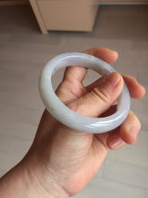 Load image into Gallery viewer, 57.6mm Certified Type A 100% Natural icy watery white purple black brown Jadeite Jade bangle BM21-7700