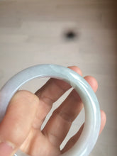 Load image into Gallery viewer, 52mm Certified Type A 100% Natural light green/purple Jadeite Jade bangle Q127-0309