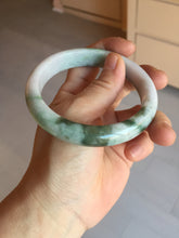 Load image into Gallery viewer, 60.2mm certificated Type A 100% Natural dark green/sunny green/white/purple Jadeite Jade bangle AA102-3268