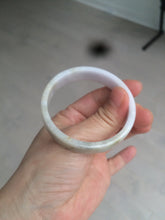 Load image into Gallery viewer, 51mm Certified Type A 100% Natural light purple/brown/white square Jadeite Jade bangle Y152-8073