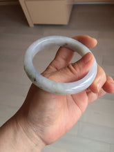 Load image into Gallery viewer, 57.6mm Certified Type A 100% Natural icy watery white purple black brown Jadeite Jade bangle BM21-7700