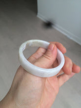 Load image into Gallery viewer, 51mm Certified Type A 100% Natural light purple/brown/white square Jadeite Jade bangle Y152-8073