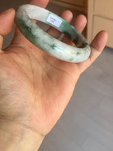 Load image into Gallery viewer, 60.2mm certificated Type A 100% Natural dark green/sunny green/white/purple Jadeite Jade bangle AA102-3268