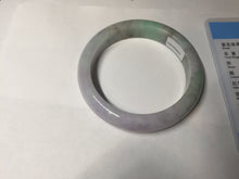 Load image into Gallery viewer, 56.5mm certified 100% natural type A sunny green/purple jadeite jade bangle BK66-4031
