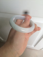 Load image into Gallery viewer, 52mm Certified Type A 100% Natural light green/purple Jadeite Jade bangle Q127-0309