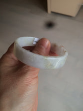 Load image into Gallery viewer, 48.8mm Certified Type A 100% Natural light purple/yellow/white square Jadeite Jade bangle Y151-8064