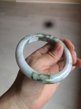 Load image into Gallery viewer, 58.8mm Certified Type A 100% Natural green/purple/brown Jadeite Jade bangle C86-5287