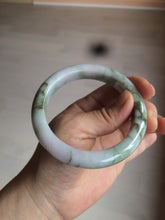 Load image into Gallery viewer, 58.8mm Certified Type A 100% Natural green/purple/brown Jadeite Jade bangle C86-5287