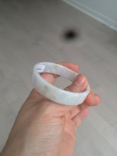 Load image into Gallery viewer, 48.8mm Certified Type A 100% Natural light purple/yellow/white square Jadeite Jade bangle Y151-8064