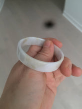 Load image into Gallery viewer, 48.8mm Certified Type A 100% Natural light purple/yellow/white square Jadeite Jade bangle Y151-8064