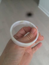 Load image into Gallery viewer, 48.8mm Certified Type A 100% Natural light purple/yellow/white square Jadeite Jade bangle Y151-8064