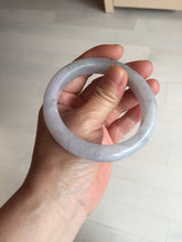 Load image into Gallery viewer, Shopify Only. 57mm Certified Type A 100% Natural icy watery green purple Jadeite Jade bangle BM85-8637