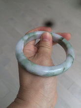 Load image into Gallery viewer, 58.8mm Certified Type A 100% Natural green/purple/brown Jadeite Jade bangle C86-5287