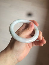 Load image into Gallery viewer, 55mm Certified type A 100% Natural light green/purple/yellow round cut Jadeite bangle AE62-6546