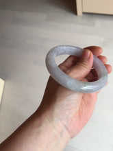 Load image into Gallery viewer, Shopify Only. 57mm Certified Type A 100% Natural icy watery green purple Jadeite Jade bangle BM85-8637