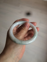 Load image into Gallery viewer, 55mm Certified type A 100% Natural light green/purple/yellow round cut Jadeite bangle AE62-6546