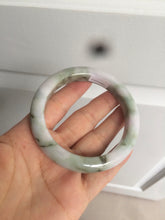 Load image into Gallery viewer, 58.8mm Certified Type A 100% Natural green/purple/brown Jadeite Jade bangle C86-5287