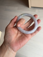 Load image into Gallery viewer, Shopify Only. 57mm Certified Type A 100% Natural icy watery green purple Jadeite Jade bangle BM85-8637
