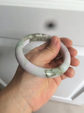 Load image into Gallery viewer, 58.8mm Certified Type A 100% Natural green/purple/brown Jadeite Jade bangle C86-5287