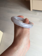 Load image into Gallery viewer, Shopify Only. 57mm Certified Type A 100% Natural icy watery green purple Jadeite Jade bangle BM85-8637