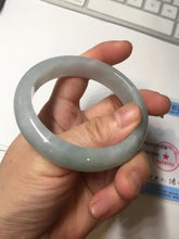 Load image into Gallery viewer, 53.4mm Certified Type A 100% Natural icy watery light green purple jadeite Jade bangle BK121-3399