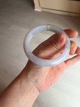 Load image into Gallery viewer, Shopify Only. 57mm Certified Type A 100% Natural icy watery green purple Jadeite Jade bangle BM85-8637