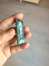 Load image into Gallery viewer, 100% natural blue/gray Guatemala jadeite jade Guanyin (观音) safe and sound pendant/worry stone/decor PD194